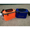 Fishing Bucket Bait Storage Box with Oxygen filling pump Adjustable Strap Handle and Mesh Zipper
